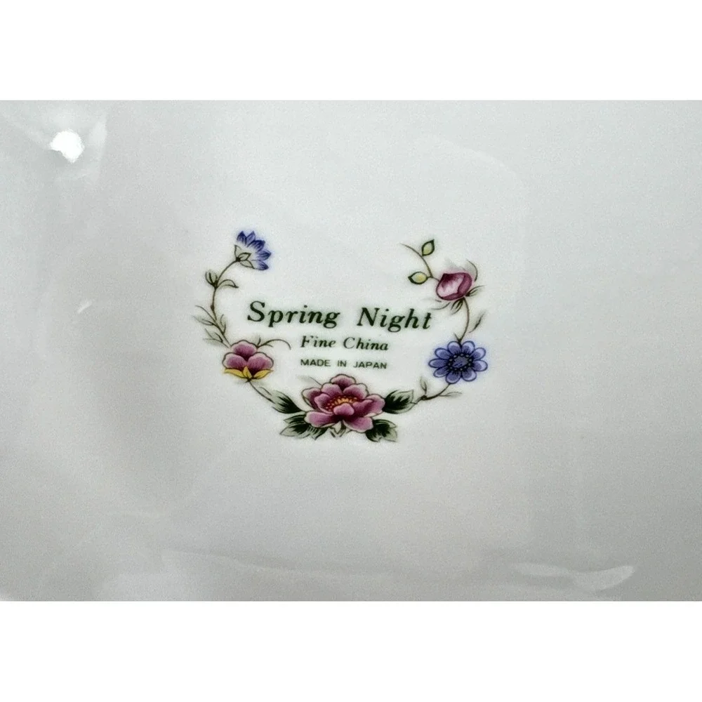 Andrea By Sadek Cake Plate Spring‎ Night Made in Japan 10.5
